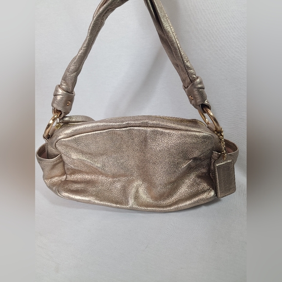 COACH parker rose gold leather shoulder bag - Picture 4 of 15
